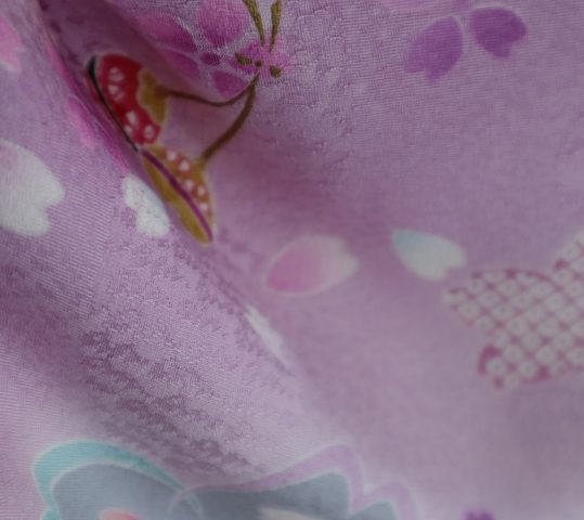 成人式振袖[anan][ガーリー]白×薄紫・桜[身長167cmまで]No.607